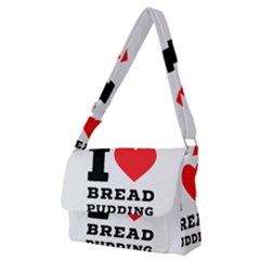 I Love Bread Pudding  Full Print Messenger Bag (m) by ilovewhateva