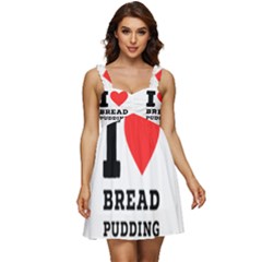 I Love Bread Pudding  Ruffle Strap Babydoll Chiffon Dress by ilovewhateva