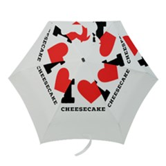 I love cheesecake Mini Folding Umbrellas