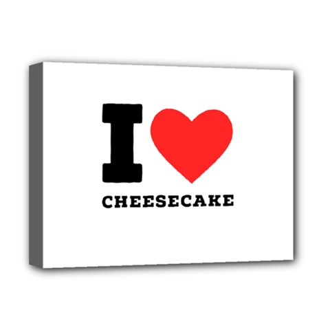 I love cheesecake Deluxe Canvas 16  x 12  (Stretched) 