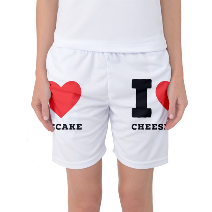 I love cheesecake Women s Basketball Shorts