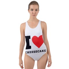 I love cheesecake Cut-Out Back One Piece Swimsuit