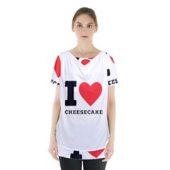 I love cheesecake Skirt Hem Sports Top