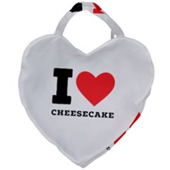 I Love Cheesecake Giant Heart Shaped Tote by ilovewhateva