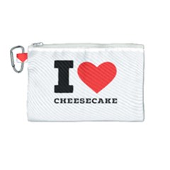 I love cheesecake Canvas Cosmetic Bag (Medium)