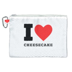 I love cheesecake Canvas Cosmetic Bag (XL)