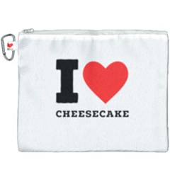 I love cheesecake Canvas Cosmetic Bag (XXXL)