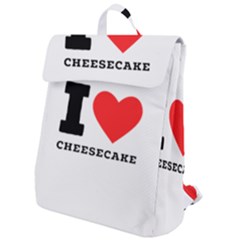 I love cheesecake Flap Top Backpack