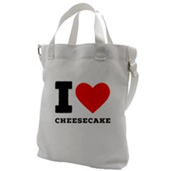 I love cheesecake Canvas Messenger Bag