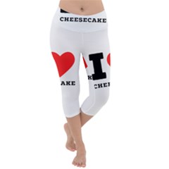 I love cheesecake Lightweight Velour Capri Yoga Leggings