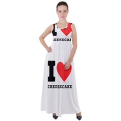 I love cheesecake Empire Waist Velour Maxi Dress