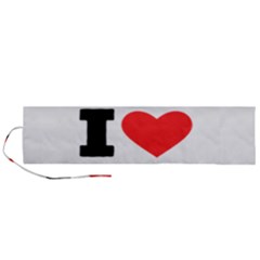 I Love Cheesecake Roll Up Canvas Pencil Holder (l) by ilovewhateva