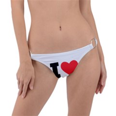 I love cheesecake Ring Detail Bikini Bottoms