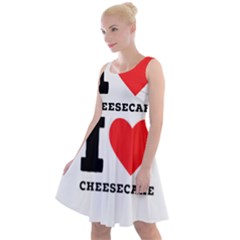 I love cheesecake Knee Length Skater Dress