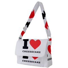 I love cheesecake Full Print Messenger Bag (L)