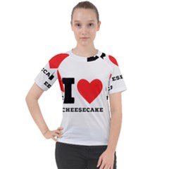 I love cheesecake Women s Sport Raglan Tee