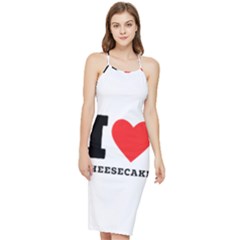 I love cheesecake Bodycon Cross Back Summer Dress