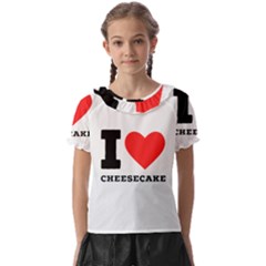 I love cheesecake Kids  Frill Chiffon Blouse