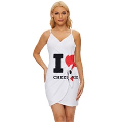 I love cheesecake Wrap Tie Front Dress