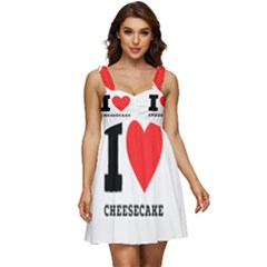 I love cheesecake Ruffle Strap Babydoll Chiffon Dress