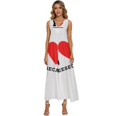 I love cheesecake V-Neck Sleeveless Loose Fit Overalls