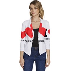 I love cheesecake Women s Casual 3/4 Sleeve Spring Jacket