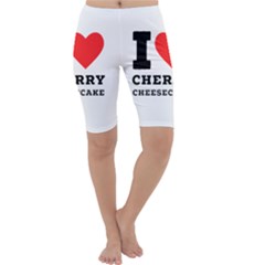 I Love Cherry Cheesecake Cropped Leggings  by ilovewhateva
