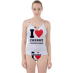 I Love Cherry Cheesecake Cut Out Top Tankini Set by ilovewhateva