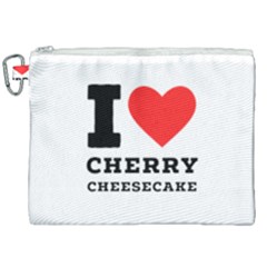 I Love Cherry Cheesecake Canvas Cosmetic Bag (xxl) by ilovewhateva