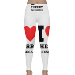 I Love Cherry Cheesecake Lightweight Velour Classic Yoga Leggings by ilovewhateva
