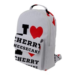 I Love Cherry Cheesecake Flap Pocket Backpack (large) by ilovewhateva