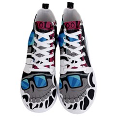 Cool Skull Men s Lightweight High Top Sneakers by pakminggu