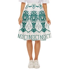 Green Insect Bee Illustration Classic Short Skirt