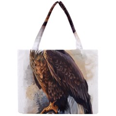 Eagle Art Eagle Watercolor Painting Bird Animal Mini Tote Bag by pakminggu