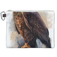 Eagle Art Eagle Watercolor Painting Bird Animal Canvas Cosmetic Bag (xxl) by pakminggu