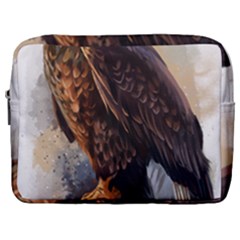 Eagle Art Eagle Watercolor Painting Bird Animal Make Up Pouch (large) by pakminggu