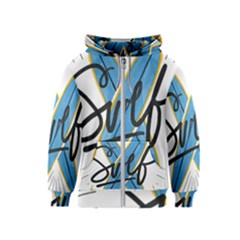 Wave Surfing Surfboard Surfing Kids  Zipper Hoodie by pakminggu