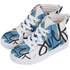 Wave Surfing Surfboard Surfing Kids  Hi-top Skate Sneakers by pakminggu