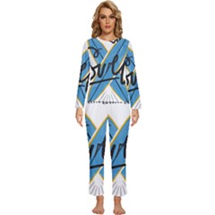 Wave Surfing Surfboard Surfing Womens  Long Sleeve Lightweight Pajamas Set by pakminggu