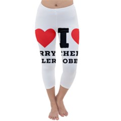 I Love Cherry Cobbler Capri Winter Leggings  by ilovewhateva