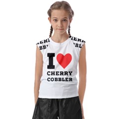 I Love Cherry Cobbler Kids  Raglan Cap Sleeve Tee by ilovewhateva