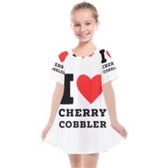 I Love Cherry Cobbler Kids  Smock Dress by ilovewhateva