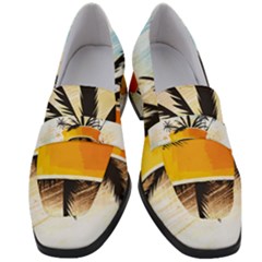 Hawaii Beach Summer Women s Chunky Heel Loafers by pakminggu