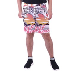 Gray Wolf Beach Waves A Wolf Animal Retro Men s Pocket Shorts by pakminggu