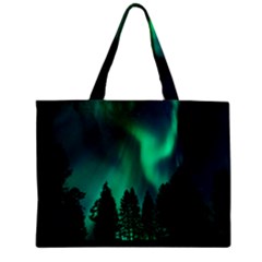 Aurora Northern Lights Phenomenon Atmosphere Sky Zipper Mini Tote Bag by pakminggu