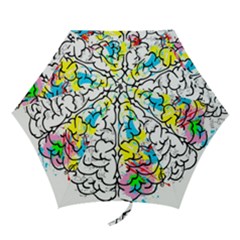 Brain Left Logic Language Science Mini Folding Umbrellas by pakminggu