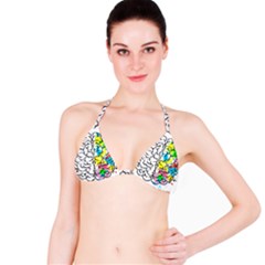 Brain Left Logic Language Science Bikini Top by pakminggu