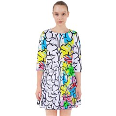 Brain Left Logic Language Science Smock Dress by pakminggu