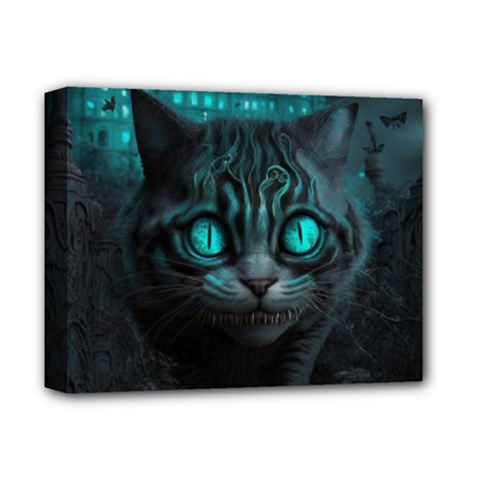 Angry Cat Fantasy Deluxe Canvas 14  X 11  (stretched)