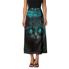 Angry Cat Fantasy Classic Midi Chiffon Skirt